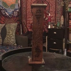 A beautiful hand cut incense burner!